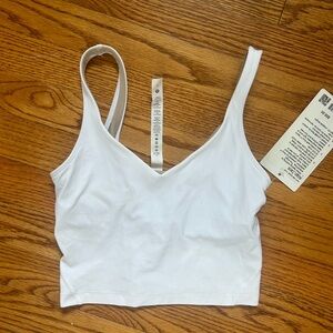 White Lululemon align tank top size 2 NWT